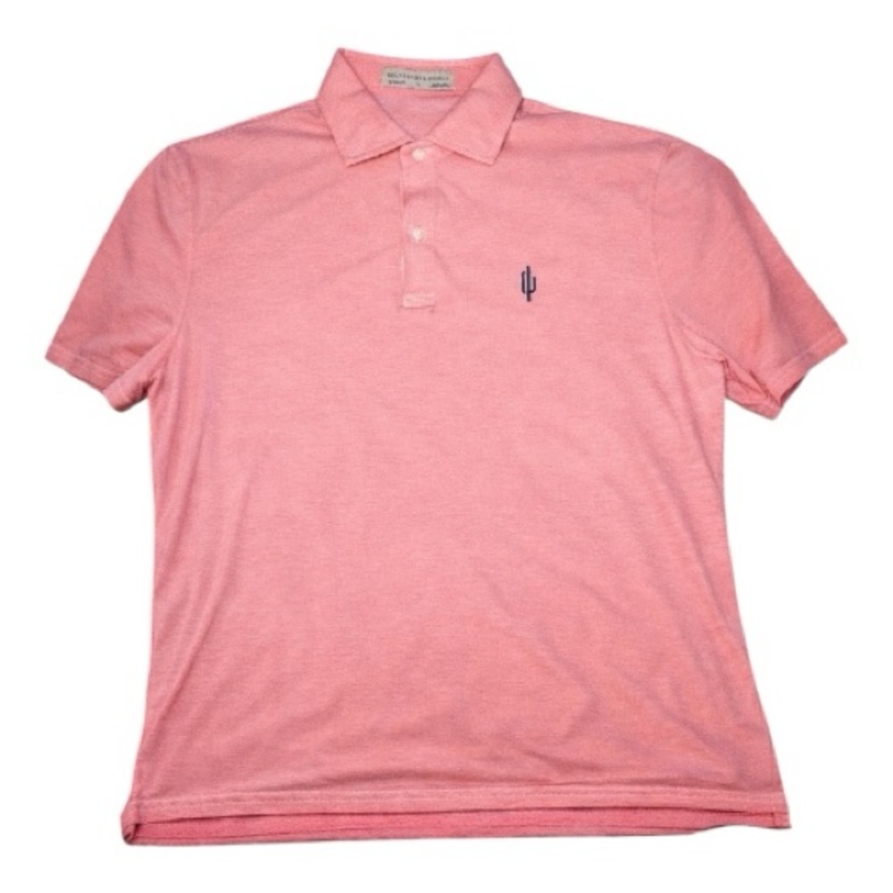 Men's Pink Polo Shirt - Classic Short Sleeve
